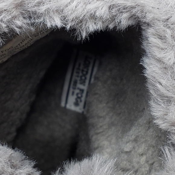 London Fog LFK Totty 13 Months Lavender Sparkle NWOT * Minor Flaw Snow Booties - Picture 10 of 14